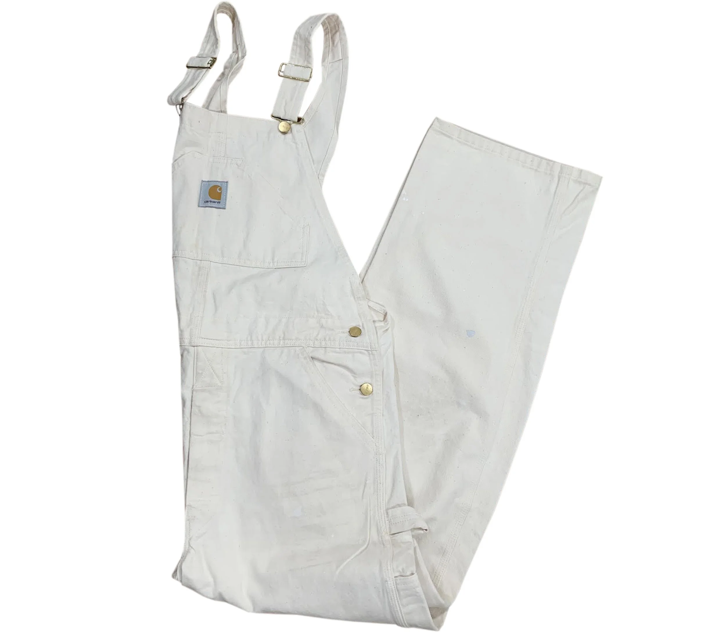 CARHARTT ホワイト Bibオーバーオール CARHARTT WIP - Bib Straight Overalls Carhartt WIP